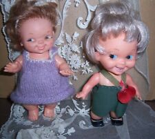 VINTAGE lot de 2 poupées