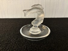 Baguier décor poisson en cristal Lalique France