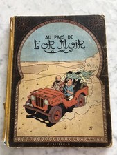Tintin « Au pays de l’or noir » Hergé collection Bd. 1950. Casterman. EO.DJ. B4.