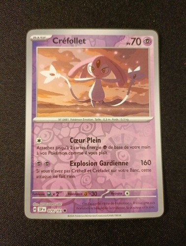 Carte pokémon crefollet - carte,