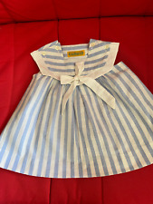 Cacharel Robe rayée bleu et