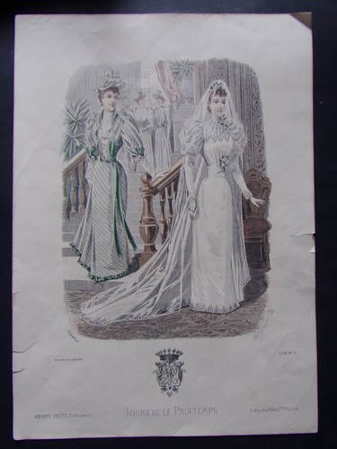 Gravure ancienne mode - ancienne,