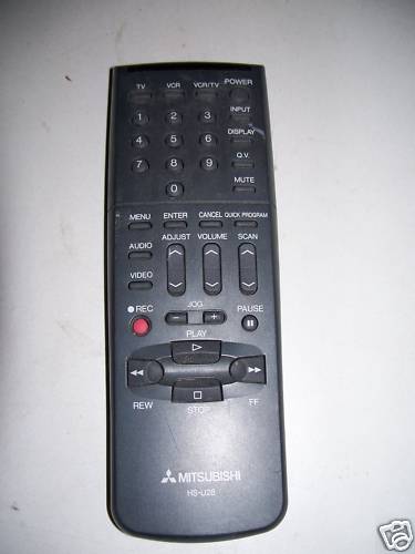 Mitsubishi u28 vcr - tv,