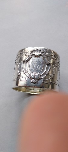 Rond serviette argent - rond,