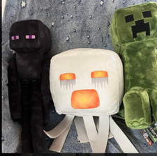 Ensemble peluche poupée Minecraft the movie Minecraft BIG Creeper Gust Enderm...