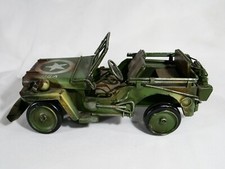 Jeep US Army en tôle longueur 27 cm 
