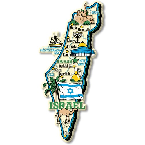 Israel jumbo country magnet - jumbo,
