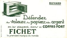 Buvard vintage coffre-fort Fichet