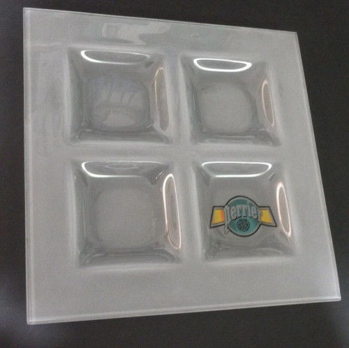 Assiette verre perrier - assiette,