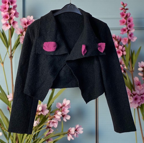 Veste laine bouillie taille - , 36