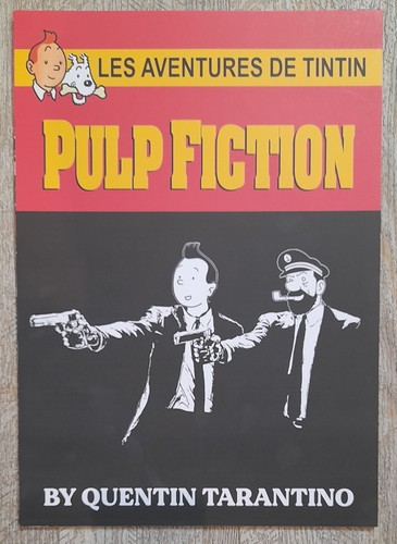 Affiche poster tintin pulp - affiche,