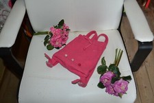 sac baby dior rose sac a dos  ponpon  80% DE LAINE enfant inedit COLISSIMO