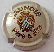 Capsule de Champagne Launois Père et Fils Crème et or