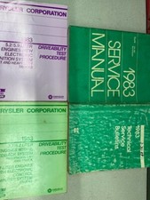 Manuel De Réparation De Service OEM Set 1983 Dodge Ramcharger DW 150 250 350
