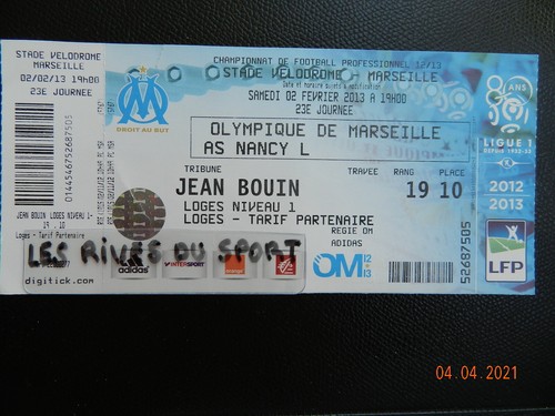 Ticket billet football - +++,