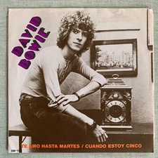 DAVID BOWIE Te Amo Hasta Martes / Cuando Estoy Cinco 7" SPAIN PROMO 1982 NM