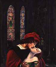 CLOVIS TROUILLE " LE BAISER" - RARE REPRODUCTION DIGIGRAPHIE EPSON 54 x 65 CM