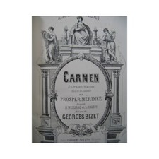 BIZET Georges Carmen Opéra Piano seul XIXe