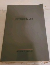 Notice D'emploi Citroën Ax Manuel De Service Voiture  Instruction 