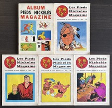LOT PIEDS NICKELES MAGAZINE - RELIURE N°1 A N°4 + N°5.6.7.8 - 1971 - BON ETAT