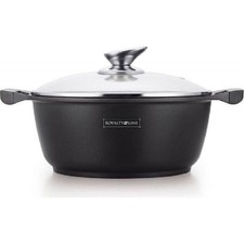 Faitout en fonte 30 cm Noir