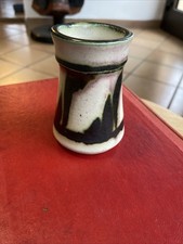 Petit Pot Ceramique Émaillée Ancien (Vallauris Dieulefit)signature Bretelles