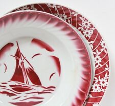 2 plats creux anciens faïence de Saint Amand