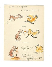 (ROSTAND Edmond) BRIDGE Joë : La ruse ou le self-défense — Drôle dessin original