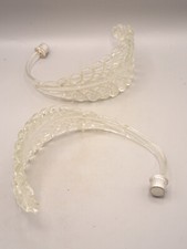 Murano.2 Feuilles de lustre en verre étiré.Barovier &Toso.(4).