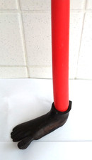 Ancien bougeoir modèle pied en bois africain