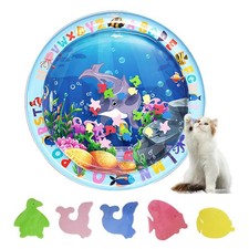 Tapis Eau Chat Tapis Jeu Chat Gonflable Tapis Eveil Eau Chat Épaissi Tapis de...