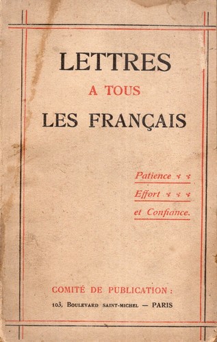 Guerre lettre à tous - -,