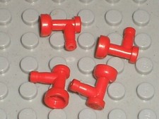 4 x LEGO Red Tap ref 4599 /