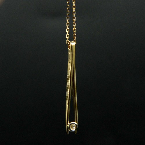 O987 collier vintage pince à - vintage, "pince