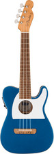 FENDER Fullerton Tele Uke , Walnut Fingerboard, Blanc Pickguard, Lake Placid Blu