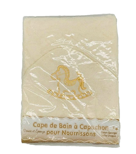 Cape bain capuche doré - bain,