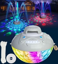 Enceinte BT Piscine,Fontaine Lumineuse, 10Ah, IP68, BT5.4,HD,24H, Bat Recharg