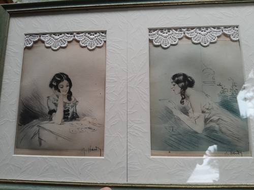 Antique engraving etching - antique,