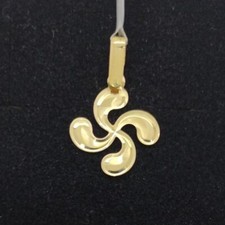 Pendentif Or 18K 750 Mls. Lauburu, Croix Basque. 17,2 Mm. Réf 22216
