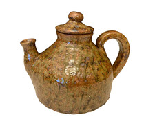 belle verseuse cafetière theiere Grès Pyrité Vintage Midcentury  poterie potier