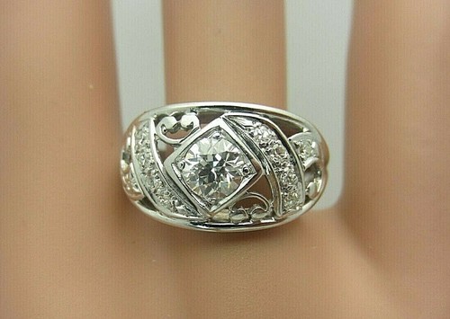 Bague blanc vintage - bague,