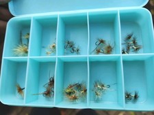 30 mouches sèches hameçons pêche à la truites Vintage.