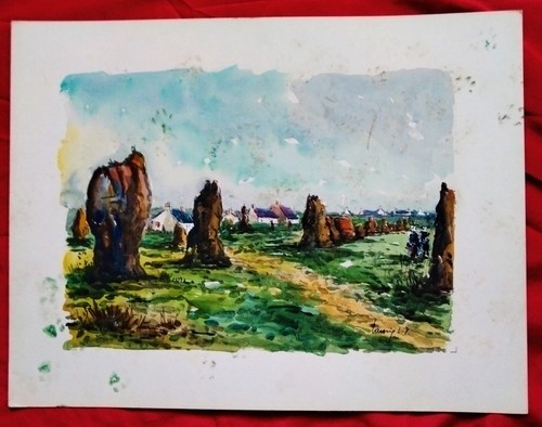 Superbe aquarelle par - xx,