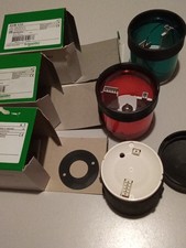 Lot verrine Schneider XVBC33 + XVBC34 + XVBC21 VERT, ROUGE ET SOCLE