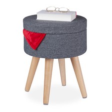 Pouf coiffeuse tabouret décoratif table basse rembourrée 150 kg 4,3 kg élégant