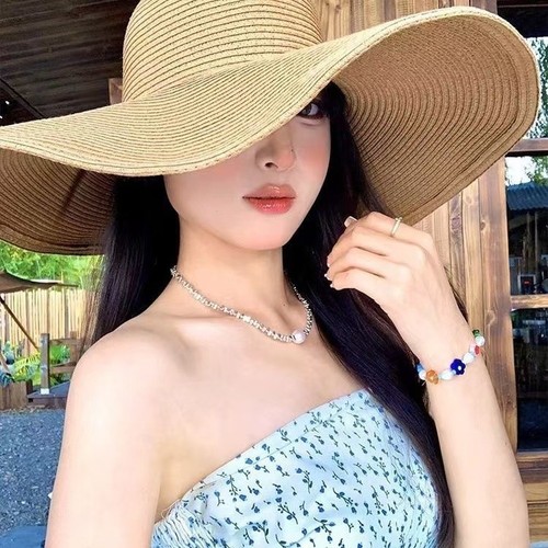 Chapeau paille large - de,