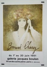 Charoy Bernard Galerie Jacques Boulan 1981 Affiche Originale Exposition Portrait