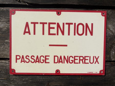 PLAQUE FIBRE "ATTENTION