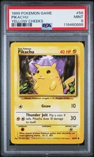 Pikachu 58/102 PSA 9 - Carte