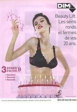 PUBLICITE ADVERTISING 2010  DIM soutien gorge beauty lift
